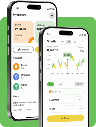 BTC-Médiat n960 trading platform with live market data